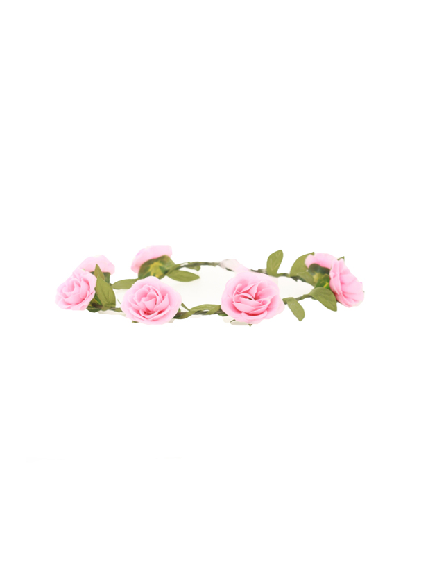 Aria Floral Crown in Pink